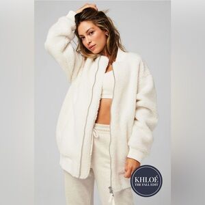 [NEW With Tags] White Teddy Oversized Jacket